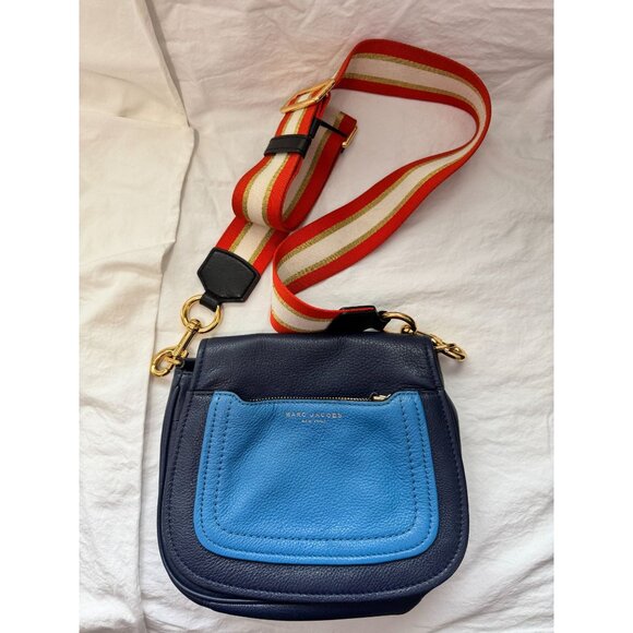 Marc Jacobs Empire City Mini Pebbled Leather Messenger Bag Guitar Strap - Picture 2 of 10